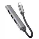 Adaptador Hub Usb-c A Usb 4 En 1 Hoco Hb26