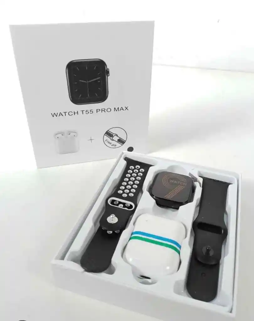 Smartwatch T55 Pro Max + Audífonos