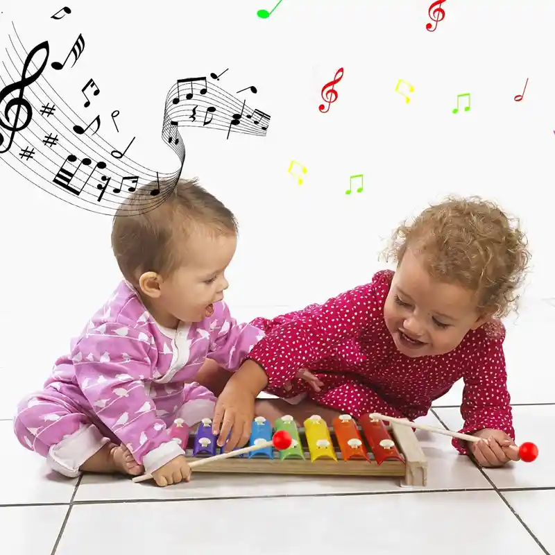 Xilofono Juguete Madera 8 Notas Instrumento Percusion Niños