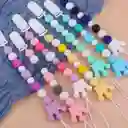Sujeta Chupete Clip Porta Chupete Silicona Bebe Afirma Tete