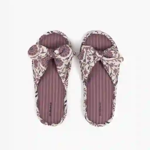 Pantuflas Dreamy Flores 35-36 Morado