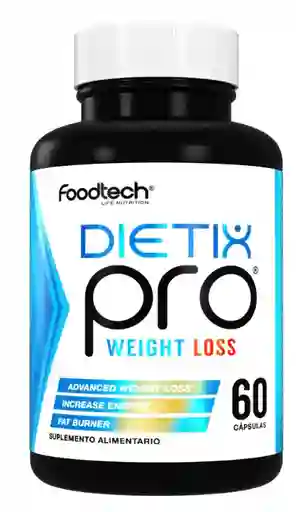 Quemador Dietix Pro Weight Loss 60 Caps - Foodtech