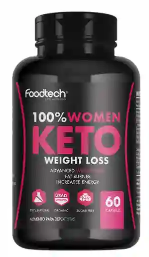 100% Women Keto 60 Caps - 100% Women Foodtech