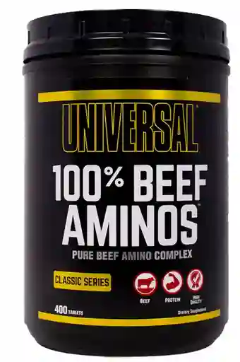 Aminoácido 100% Beef Aminos 400 Tabl - Universal
