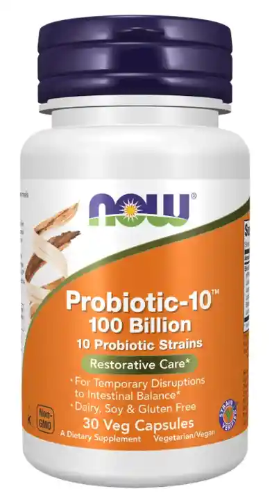 Probiótico - 10 100 Billion 30 Caps - Now Foods