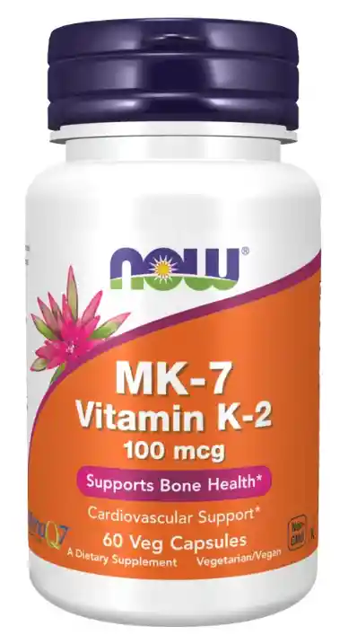 Vitamina Mk-7 Vitamin K-2 100 Mcg 60 Caps - Now Foods