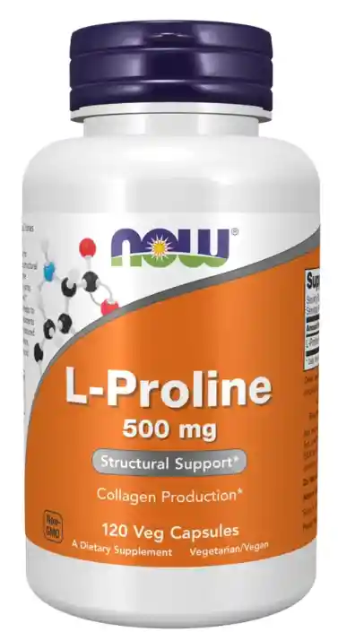 L-prolina 500 Mg 120 Caps - Now Foods