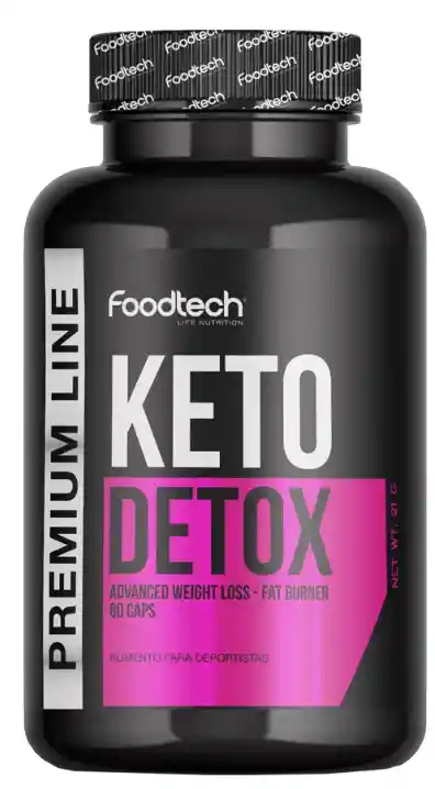 Keto Detox Quemador De Grasas 60 Caps - Foodtech