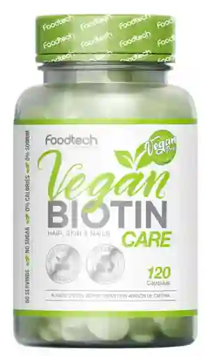Vegan Biotina Care 120 Caps - Foodtech