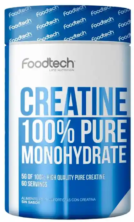 Creatina 100% Pure Monohydrate 60 Svs - Foodtech