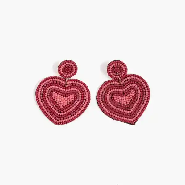 Aros Fiesta Corazón Rosado