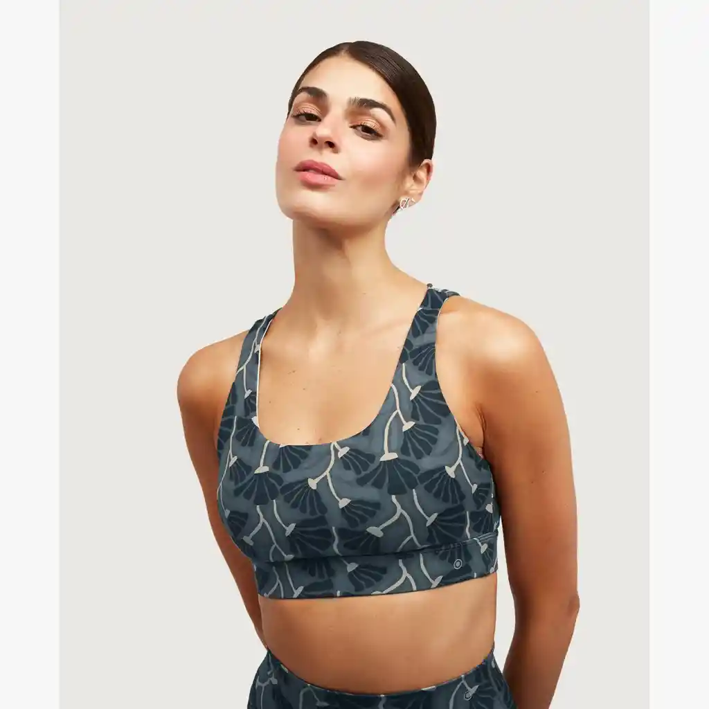 Peto Deportivo Active Flores Xl Gris