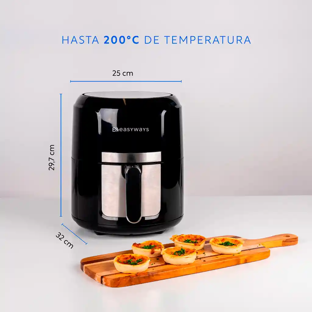 Freidora De Aire Air Fryer Multitouch 3.7 L Easyways