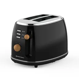 Tostador Desing 2 Rebanadas Negro Easyways