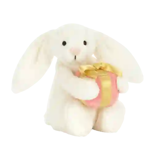 Jellycat Peluche Conejo Pequeño Bashful Con Regalo Rosa
