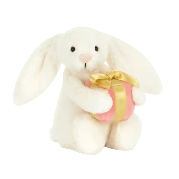 Jellycat Peluche Conejo Pequeño Bashful Con Regalo Rosa