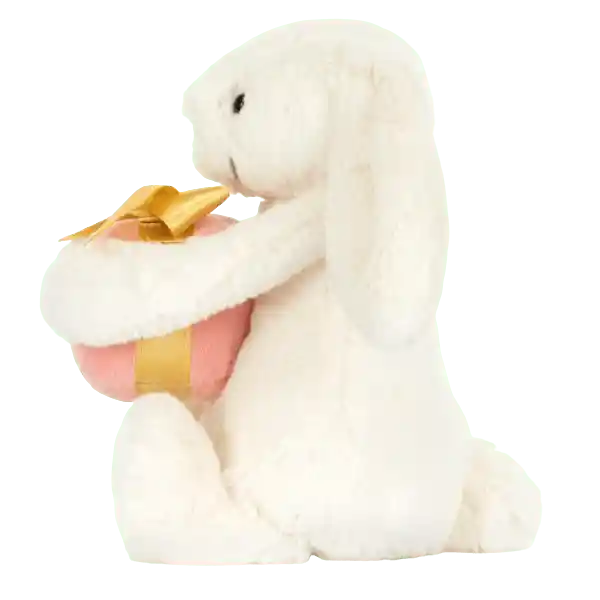Jellycat Peluche Conejo Pequeño Bashful Con Regalo Rosa