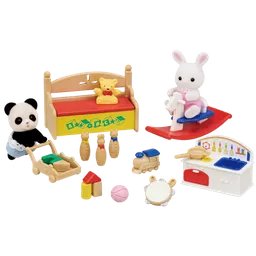 Epoch Sylvanian Families Baby´s Toy Box-snow Rabbit & Panda Babies 5709