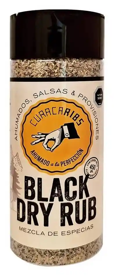 Sazonador Black Dry Rub Curacaribs 145 Gr