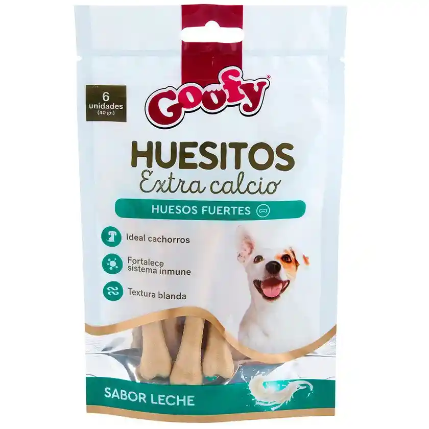Snack Perro Goofy Huesitos Extra Calcio 6un