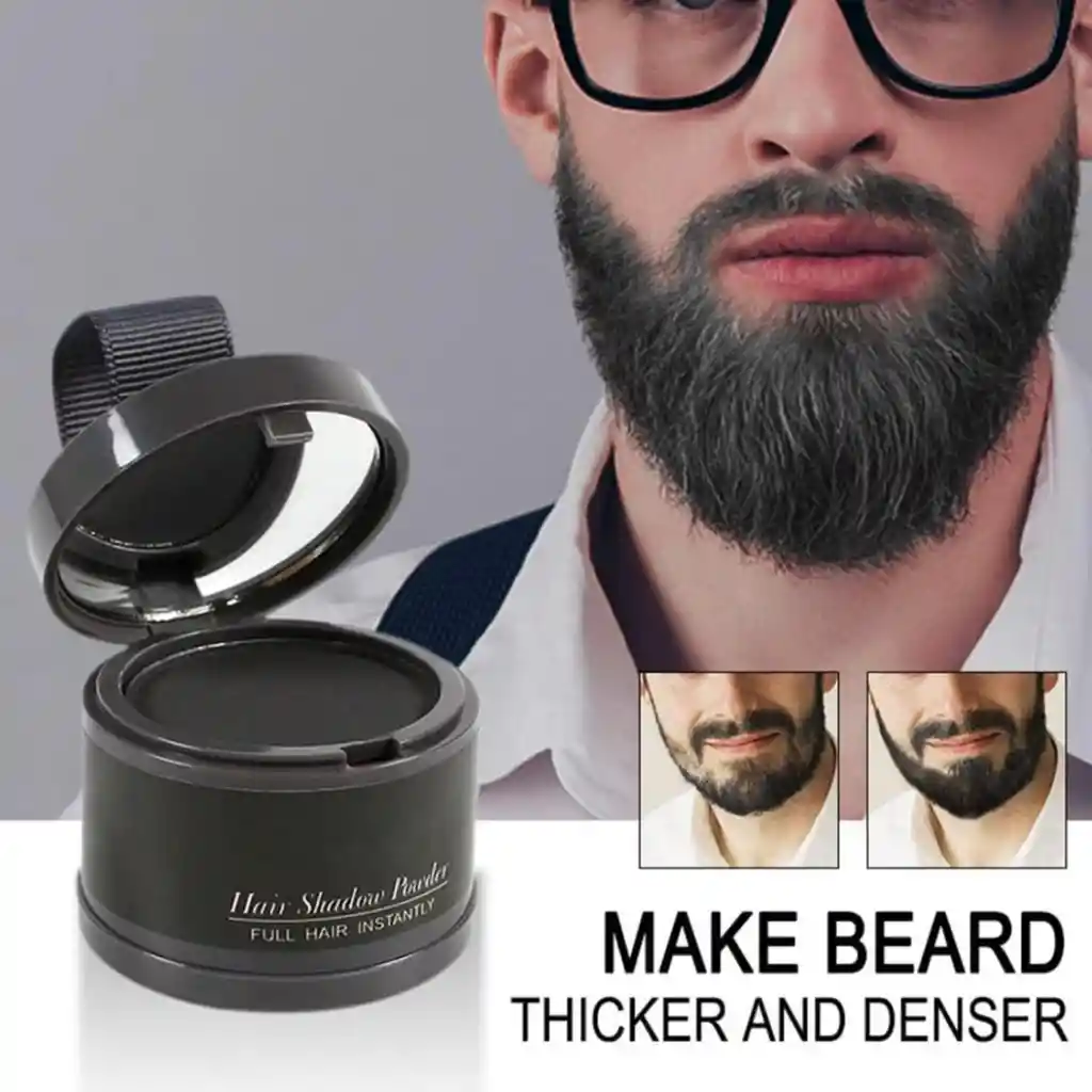 Sombra Disimulador Calvicie Fibra Capilar Con Esponja Castño Oscuro