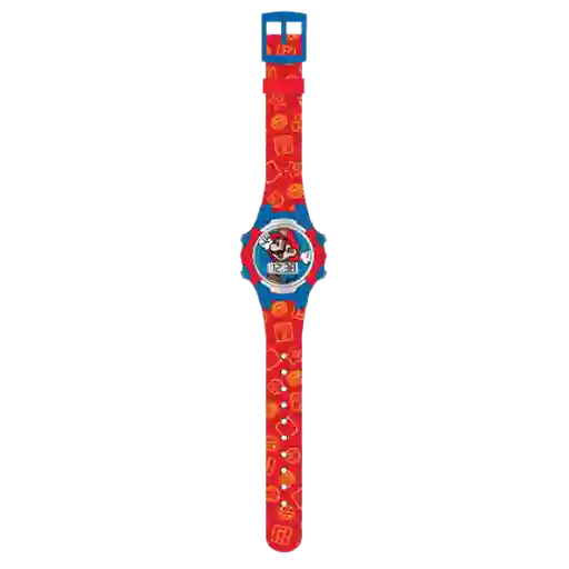 Super Mario Reloj Lcd Parpadeante Esfera Chica