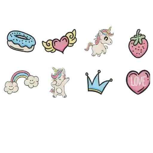 Stickers Unicornio Para Pegar Diamantes