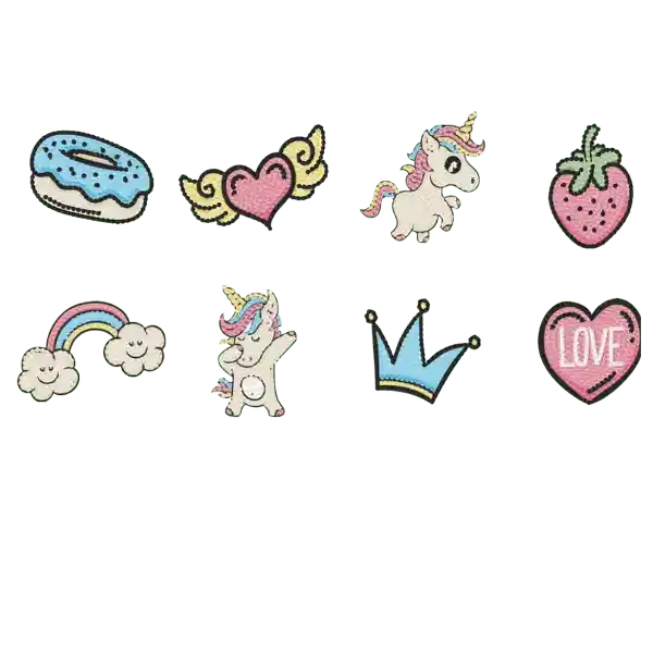 Stickers Unicornio Para Pegar Diamantes