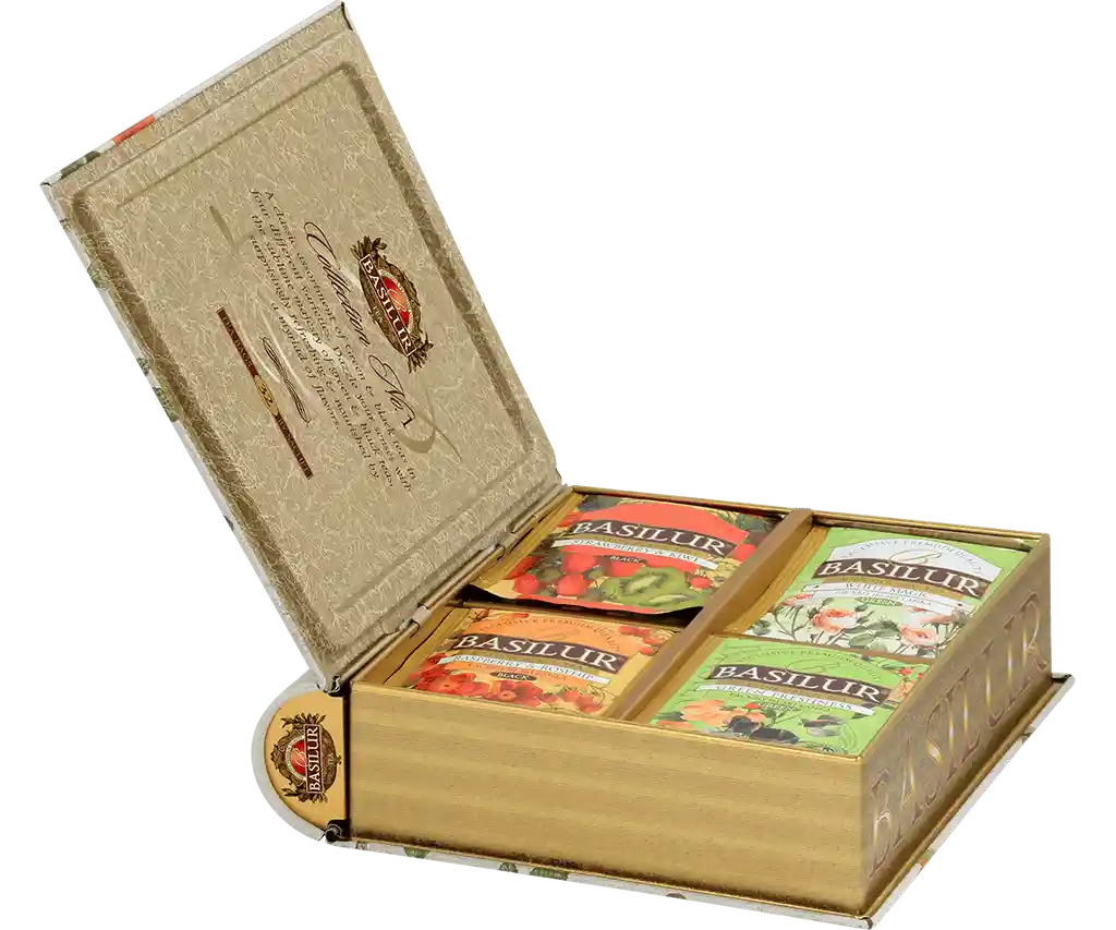 Té Ceylon- Lata Regalo Tea Book Assorted Bouquet 32 Bolsas