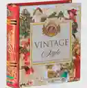 Tea Book Vintage Christmast Basilur 32 Bolsas