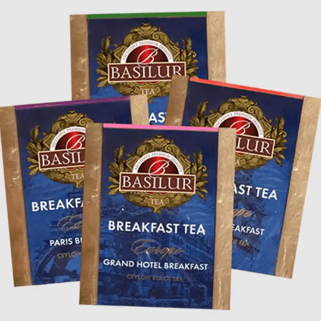 Libro De Té - Breakfast Europa - 32 Bolsitas - Basilur