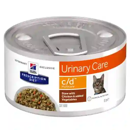 Alimento Humedo Medicado Gato Hills Urinary Care C/d Lata 156gr