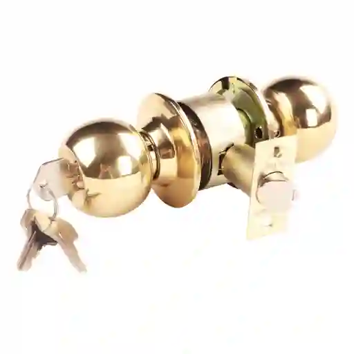 Cerradura De Pomo Antimicrobiana Bash Acceso Dorada