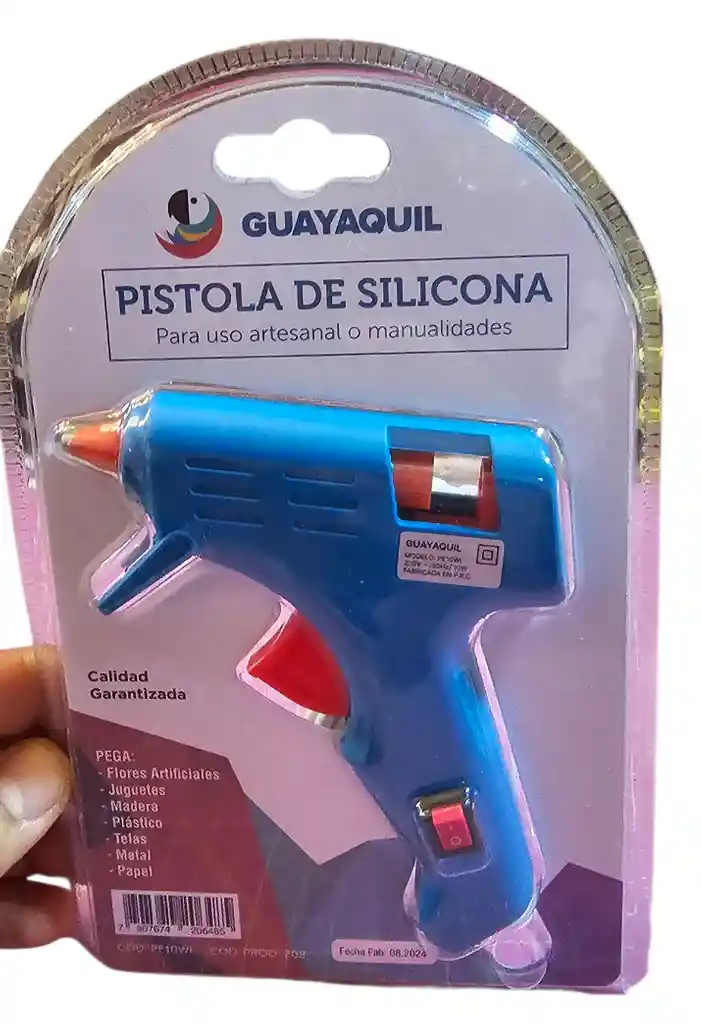 Pistola De Silicona Con Interruptor De Corriente Barra 7mm 10w