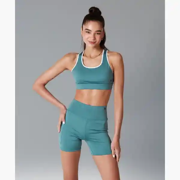 Short Deportivo Active Biker L Verde