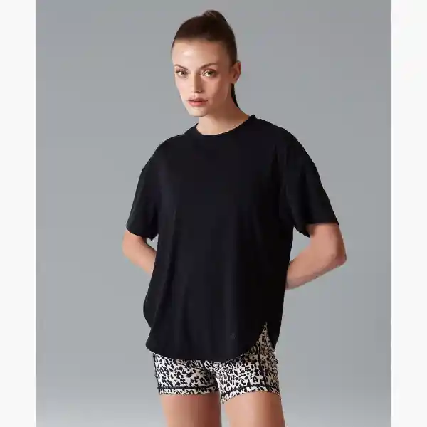 Polera Deportiva Active L Negro