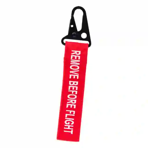 Llavero Remove Before Flight Rojo