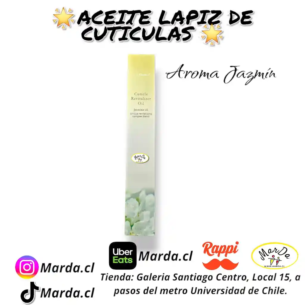 Aceite Lapiz De Cuticulas Aroma A Jazmin