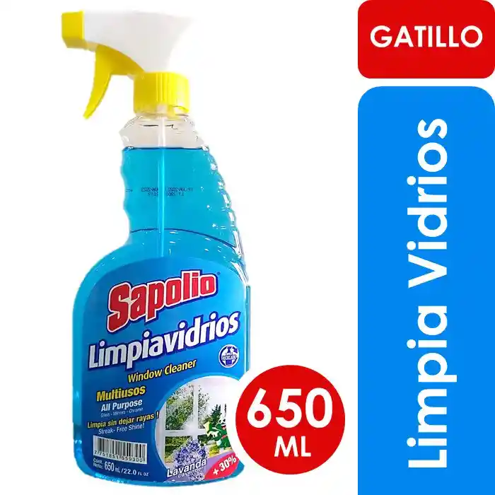 Limpia Vidrios Sapolio 650ml