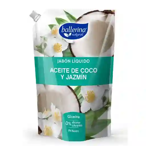 Ballerina Natural Jabón Líquido Aceite De Coco Y Jazmín