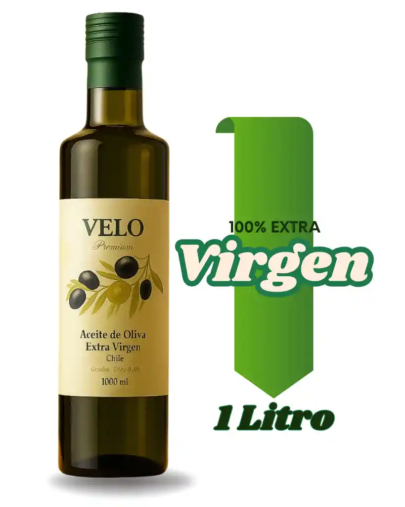 Aceite De Oliva Premium Extra Virgen Velo 1 Litro (1.000ml)