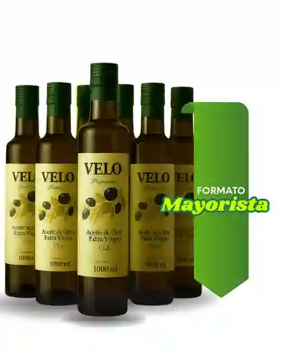Caja De 6 Unidades De Aceite Extra Virgen Velo De 1 Litro