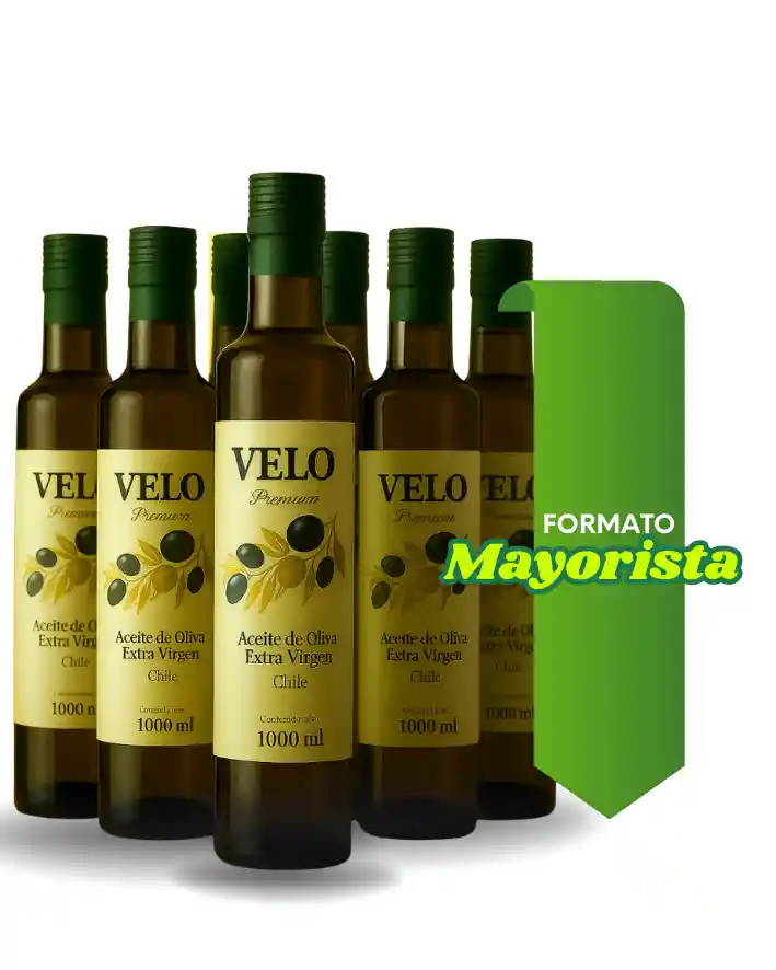 Caja De 6 Unidades De Aceite Extra Virgen Velo De 1 Litro