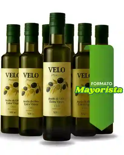Caja De 12 Unidades De Aceite Extra Virgen Velo De 500 Ml