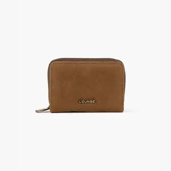 Billetera Efecto Gamuza Camel