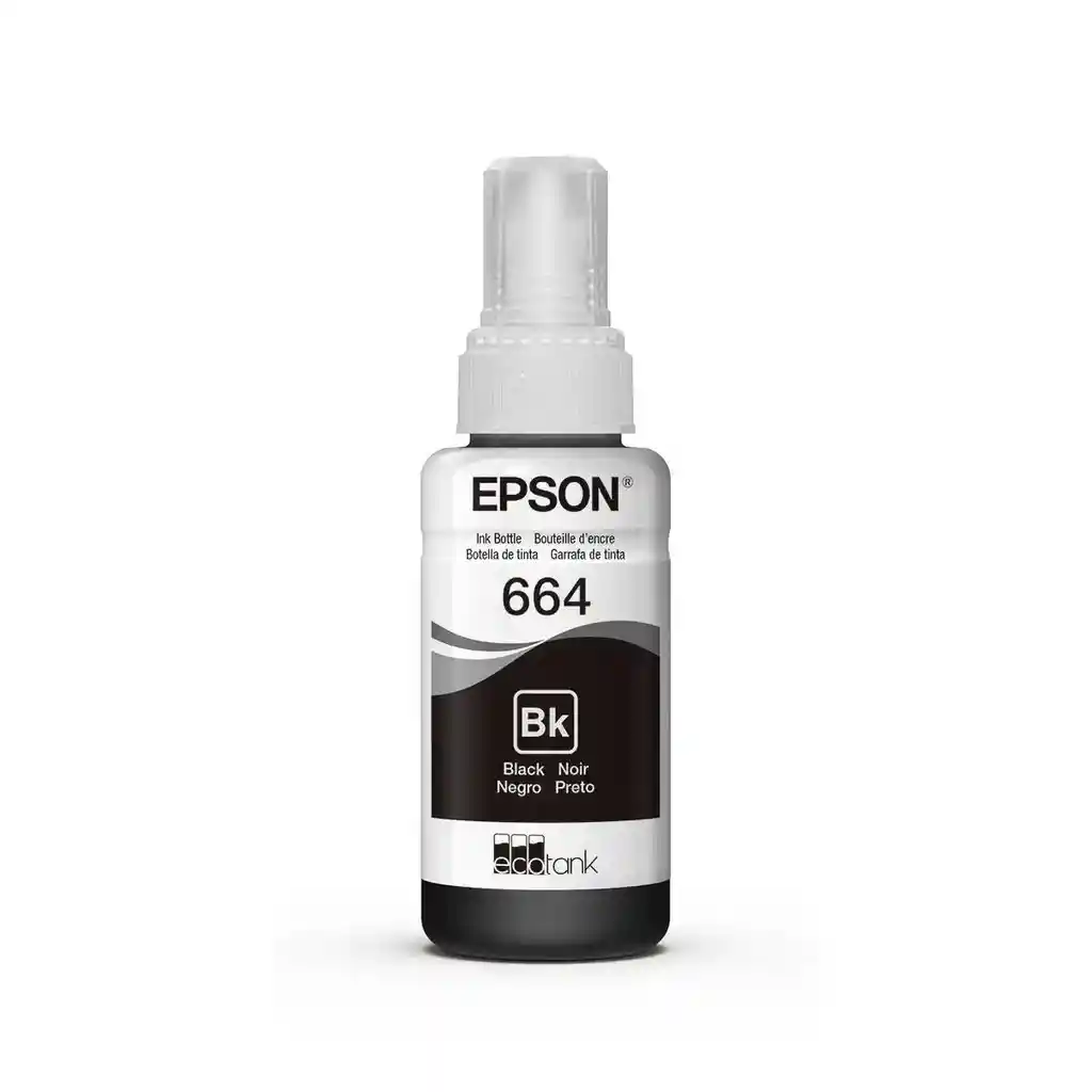 Botella De Tinta Epson Negra T664