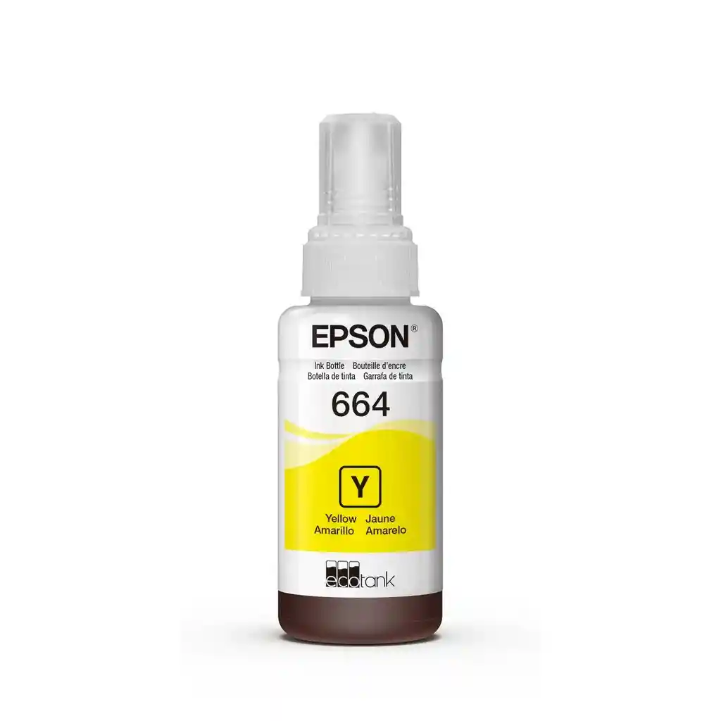 Botella De Tinta Epson Amarilla T664