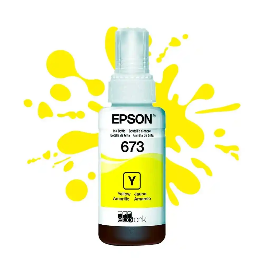 Botella De Tinta Epson Amarilla T664