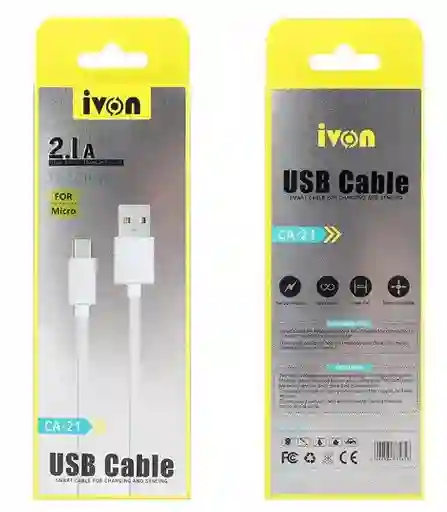 Cable Carga Usb - Micro Ca-21 Ivon