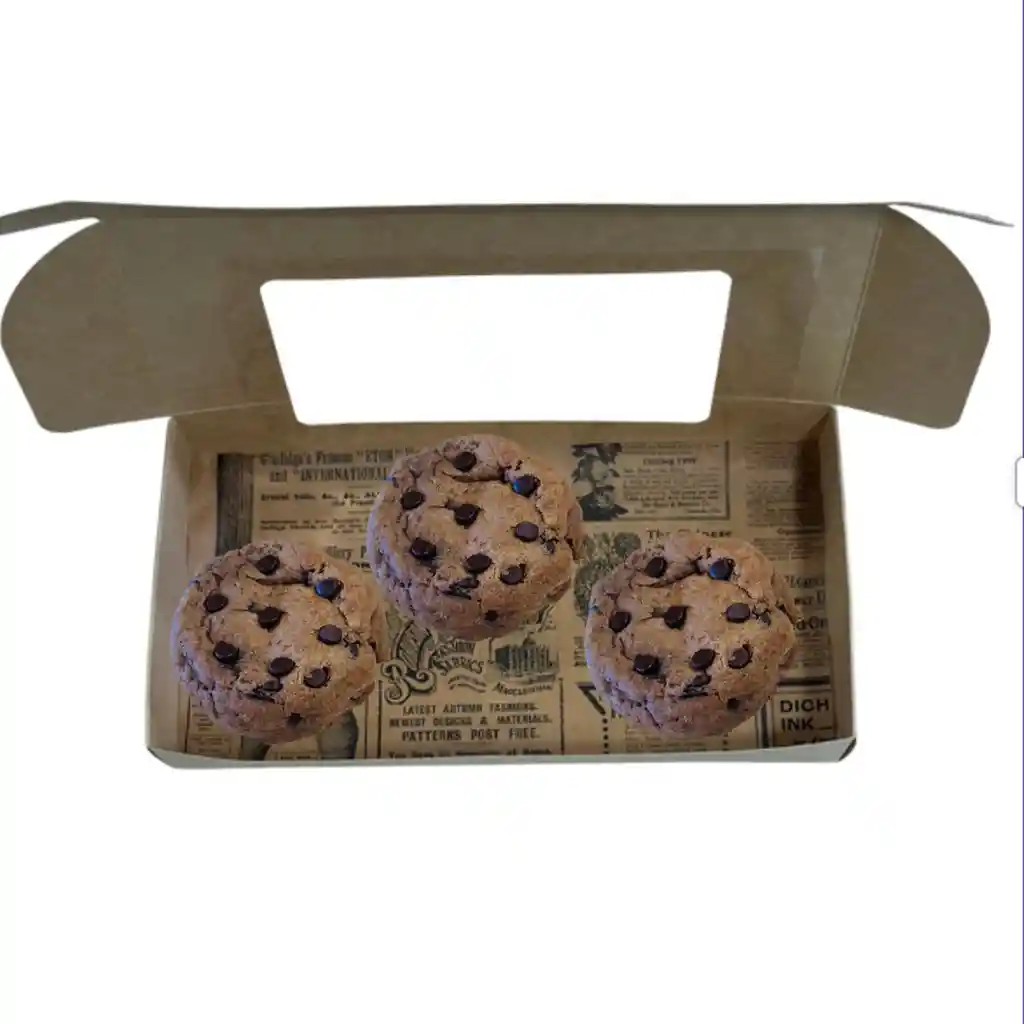 3 Galletas Crumble Cookie Doble Chocolate Estilo New York Cookies